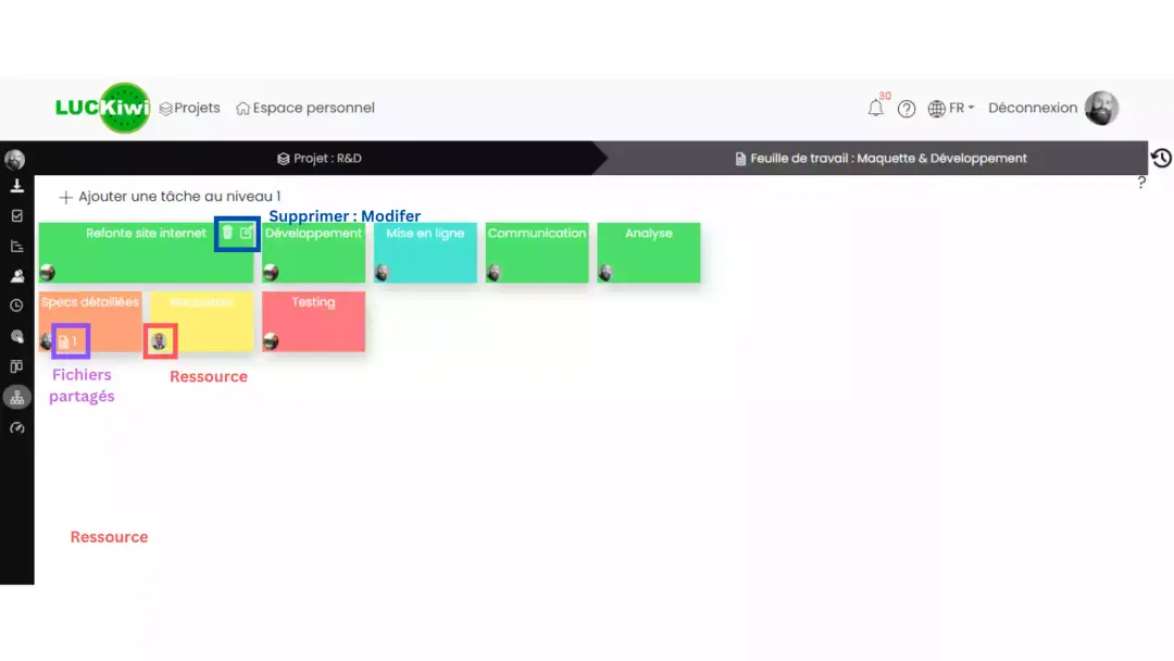 Explanation of LUCKiwi WBS features