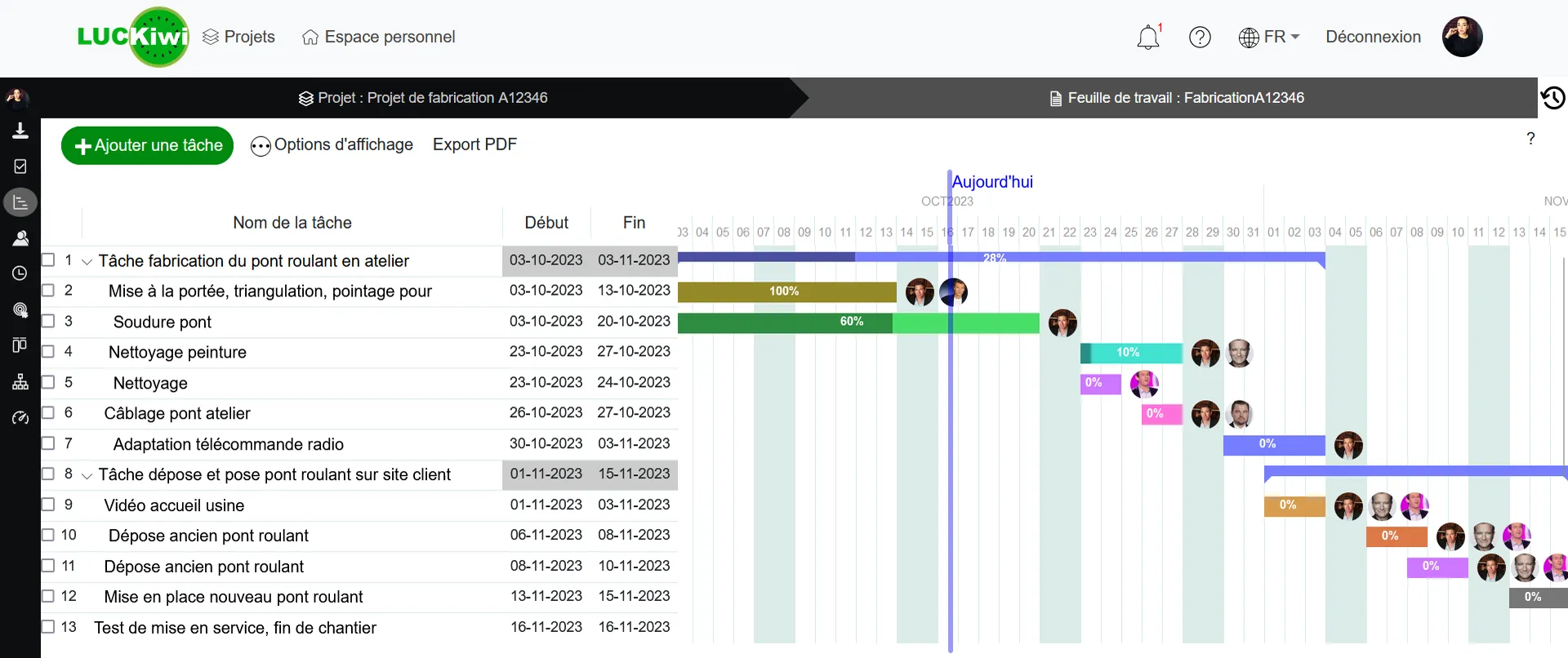 Plan and visualize your projects over time.